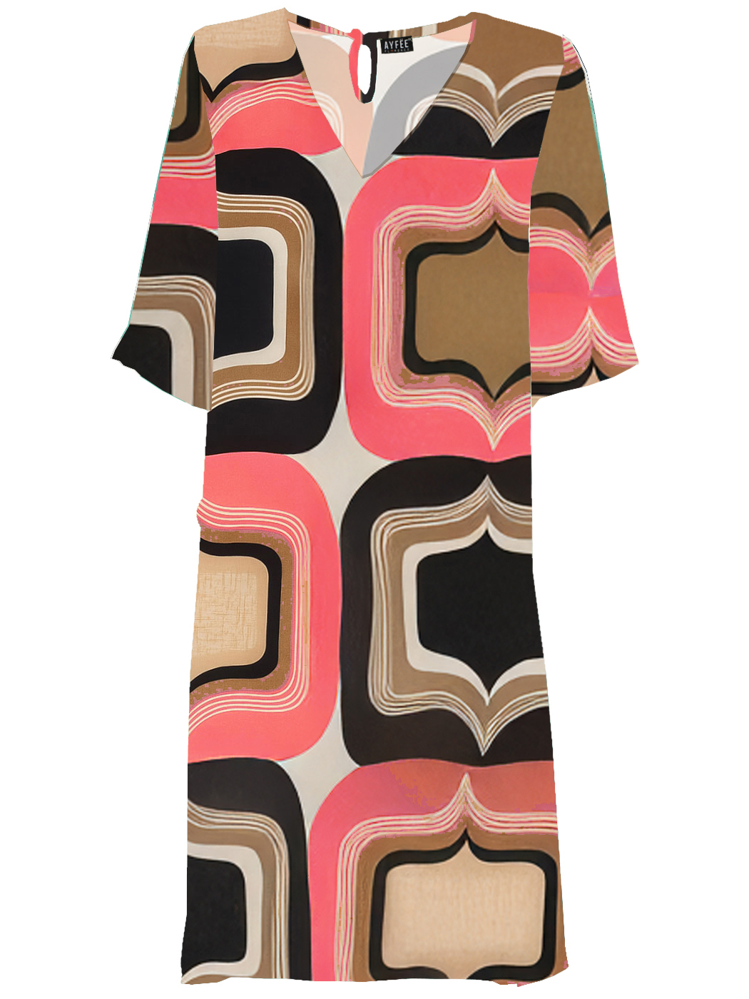 ABITO MIDI STAMPATO, 4TG - SEVENTY GEOMETRIC